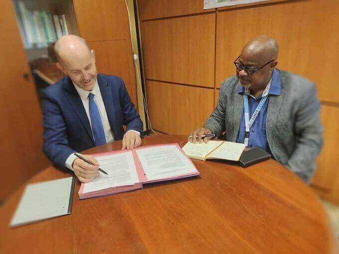 Jérôme Le Brière, DG du CHU de Martinique, était en visite au CHU de Guadeloupe